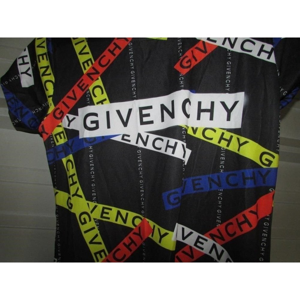 SOLD! Givenchy Short Sleeve Mini Dress With Allover Logo Size Large - Picture 3 of 6